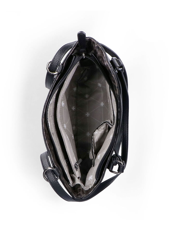 Rieker, Tasche, Damen, mit optischen Leo-Highlights SCHWARZ